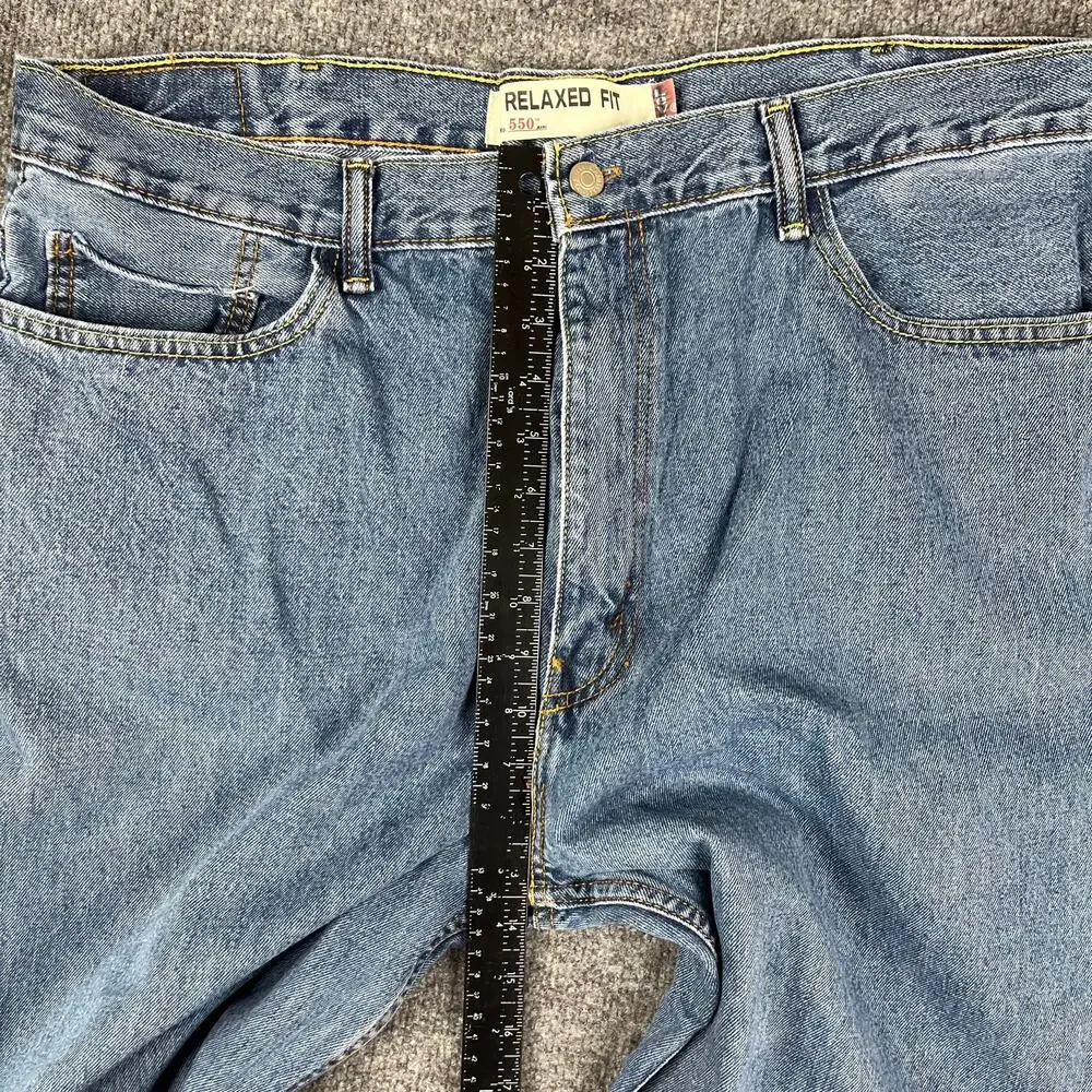 Levis 550‎ Jeans Mens Size W42 L29 Blue Relaxed Fit Tapered Denim Casual